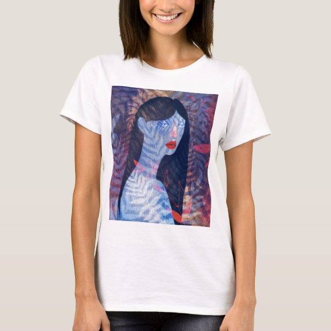 Camiseta  Girl with Flowers (Frente)