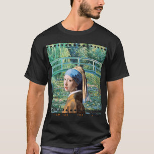 Camiseta Girl with Pearl Earring, Water Lily Pond