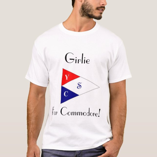 Camiseta Girlie para o comodoro (Frente)