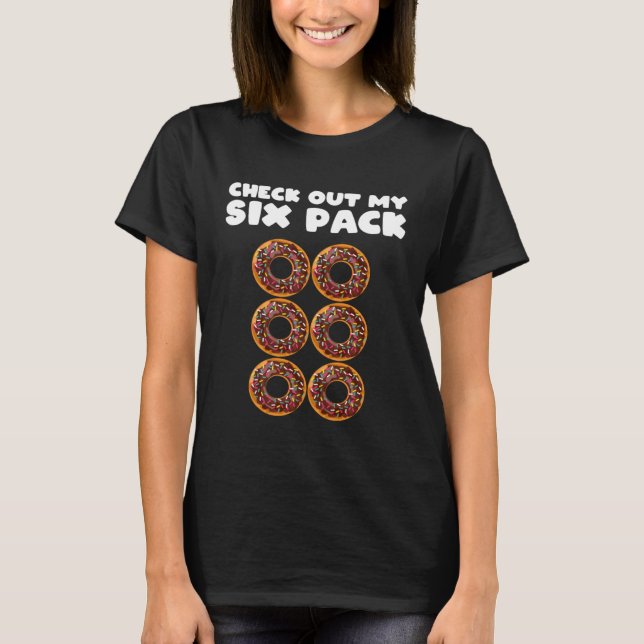 Camiseta Girls 6 Pack Chocolate Donut Abs Apparel  Gym (Frente)