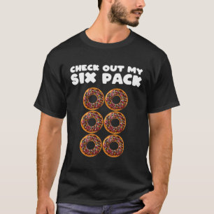 Camiseta Girls 6 Pack Rosquinha de chocolate Abs Roupa Gym