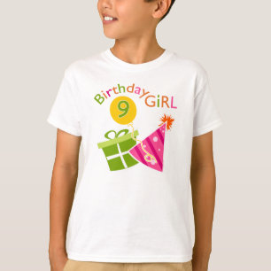 Camiseta Girls 9th Birthday