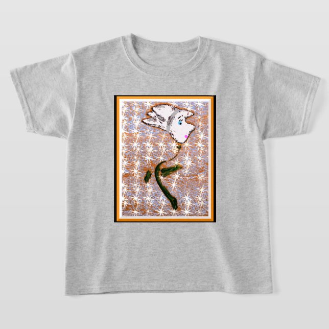 Camiseta Girls' Abstract Flower T-Shirt (Postura )