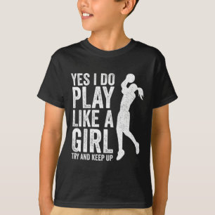 Camiseta Girls Bysketbyll Player Clothes Aspas Gift Play L