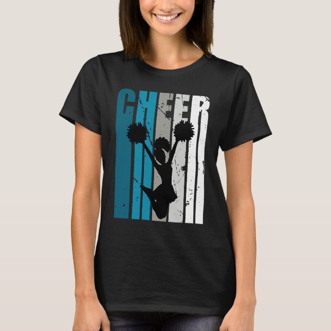 Camiseta Girls Cheerleading Colors Cheerleader Fan Daughter (Frente)