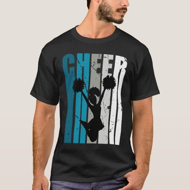 Camiseta Girls Cheerleading Colors Cheerleader Fan Daughter (Frente)