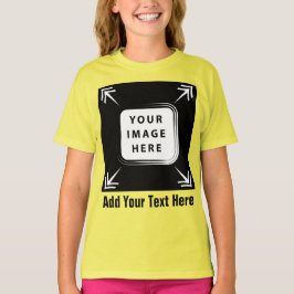 Camiseta Girls Clothing Add Image Black Modelo Girls Crianç