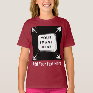 Camiseta Girls Clothing Adicionar Imagem Modelo de Fotograf