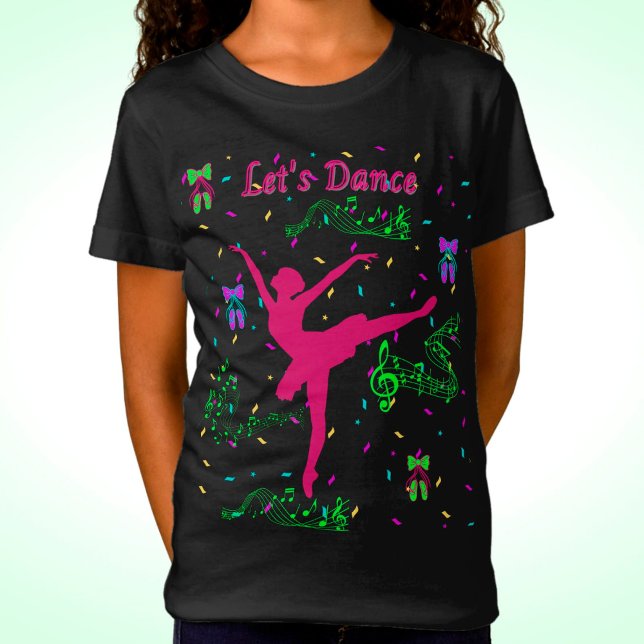 Camiseta Girls Dance Musical Notes (Criador carregado)