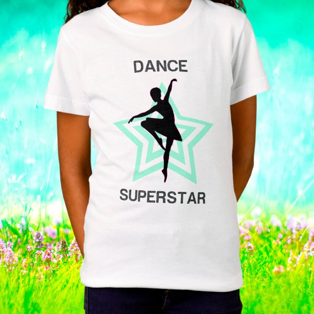 Camiseta Girls Dance Superstar Ballerina T-Shirt (Criador carregado)