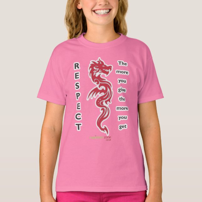 Camiseta Girls Dragon Respeita T-Shirt (Frente)