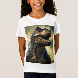 Camiseta Girls' Fine Jersey Dino Design