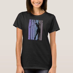 Camiseta Girls Golf Silhouette Golfing Golfer Wome