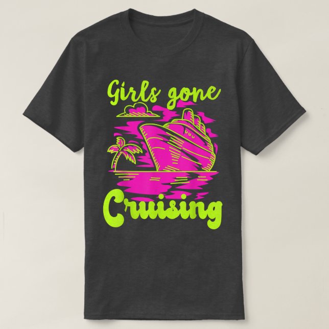 Camiseta Girls Gone Cruising 2022 Summer Ship Trip Cruise M (Frente do Design)