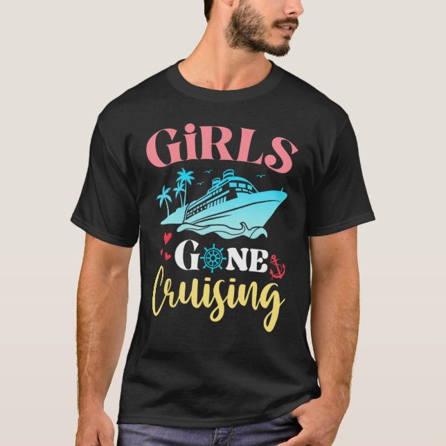 Camiseta Girls Gone Cruising a Besties Sisters Friends Vaca (Frente)