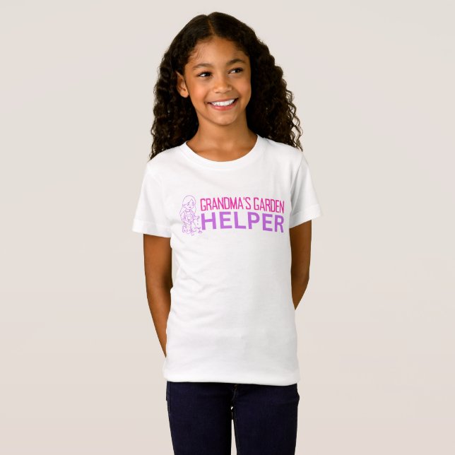 Camiseta Girl's Grandma's Garden Helper T-Shirt (Frente Completa)