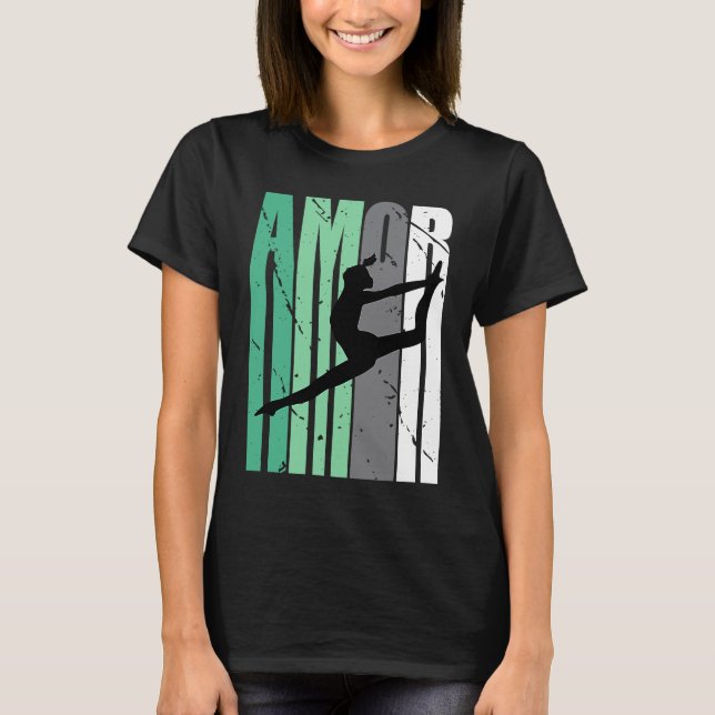Camiseta Girls Green Distressed Amor Loves Team Girl Inspir (Frente)