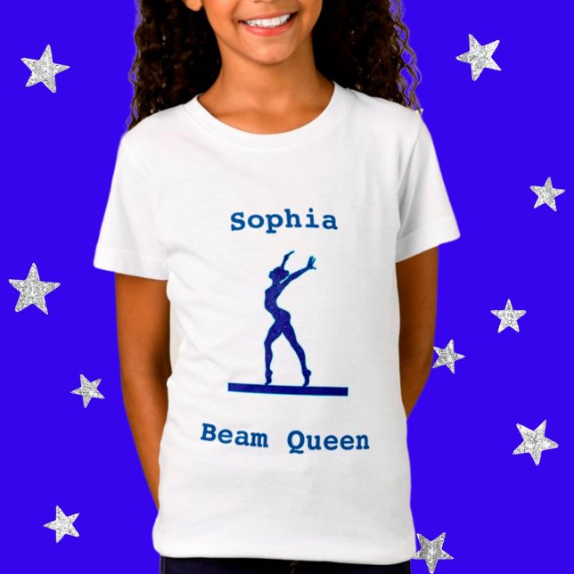 Camiseta Girls Gymnastics Beam Queen T-Shirt (Criador carregado)