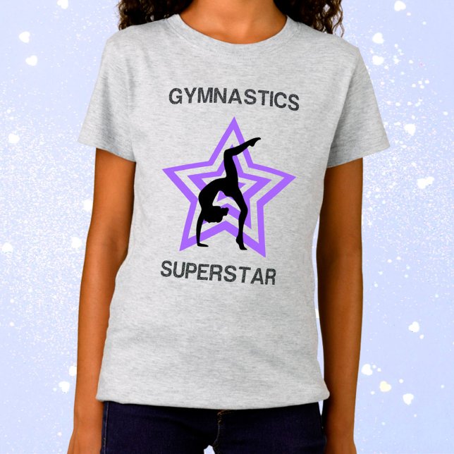 Camiseta Girls Gymnastics Superstar Back Walkover T-Shirt (Criador carregado)