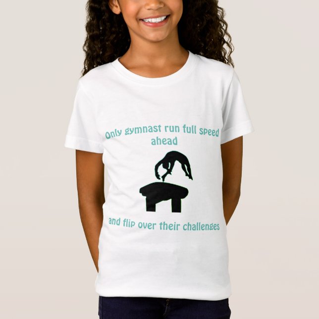 Camiseta Girls Gymnastics Vault Personalizado T-Shirt (Frente)