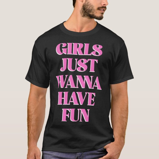Camiseta Girls Just W Have Fun Long Sleeve  (Frente)