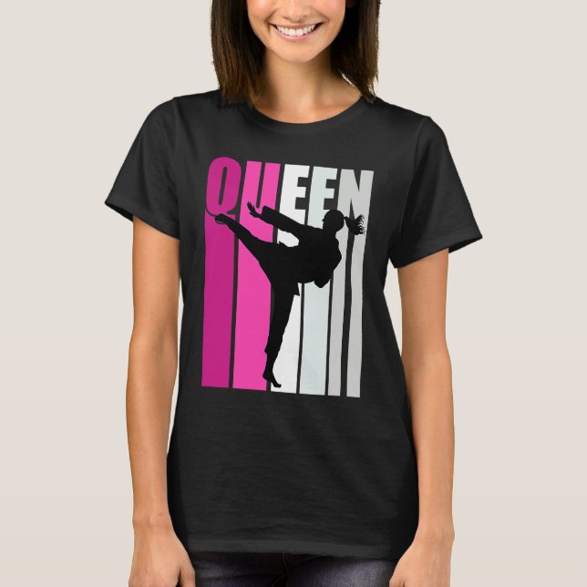 Camiseta Girls Karate Queen Cool Teenagers Fan Enthusiast W (Frente)