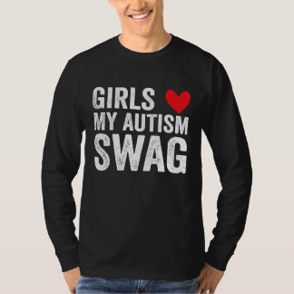 Camiseta Girls Love My Autism Swag  Autistic Boy Awareness