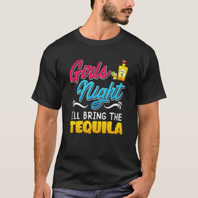 Camiseta Girls Night I'll bring the Tequila Spring Break (Frente)