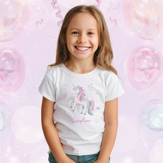 Camiseta Girls Pastel Cute Magical Unicorn