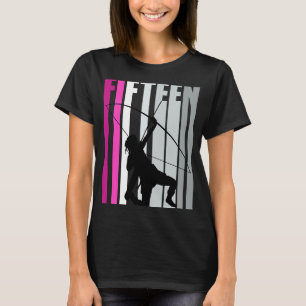Camiseta Girls Pinky Archery 15 Birthday Arco Arrow Archer
