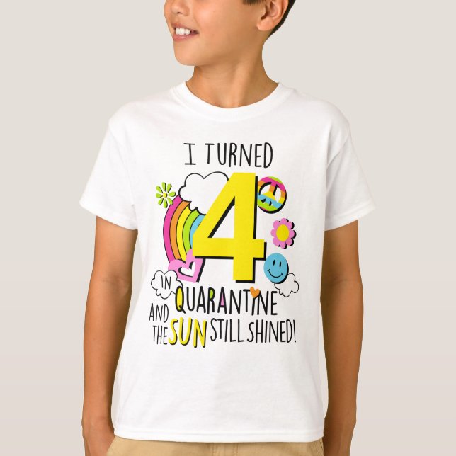 Camiseta Girls Quarantine Birthday Shirt Kids Quarantine (Frente)