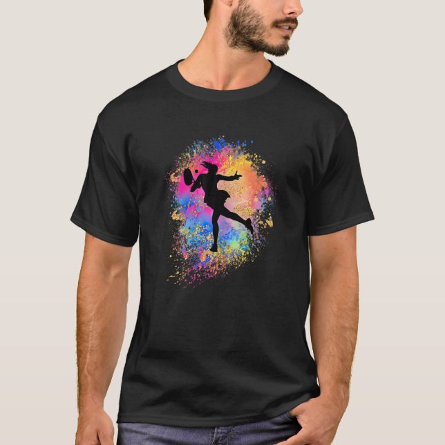 Camiseta Girls Rainbow Tênis Silhouette Female Tênis Play (Frente)