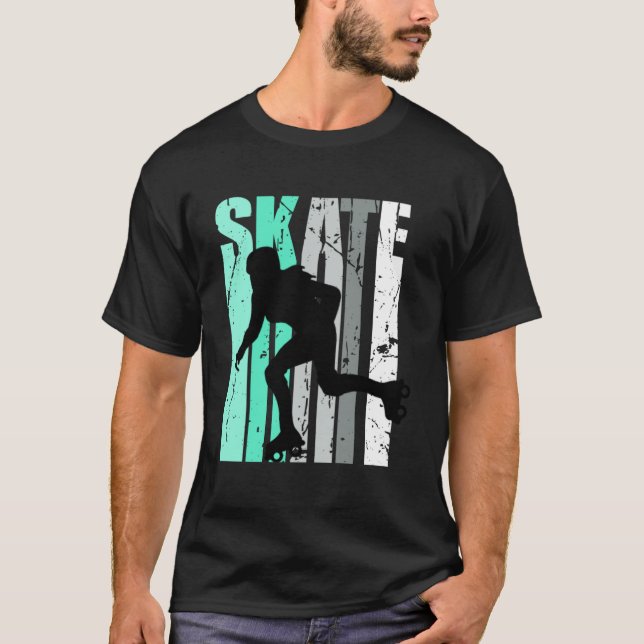 Camiseta Girls Roller Skatler Cores de Cuta Patinagem K (Frente)