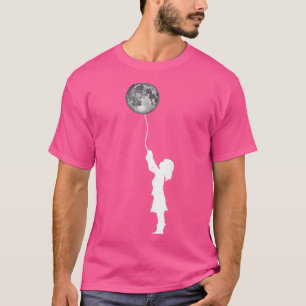 Camiseta Girls Science Too Moon Space Balloon 895