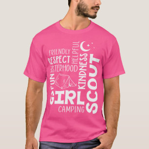 Camiseta Girls Scout Camping Adventure Scout Troop Cookie D
