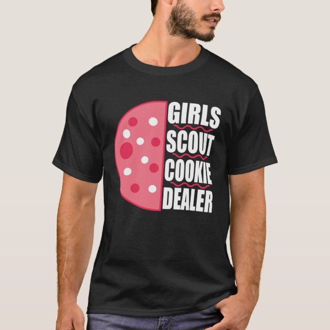 Camiseta Girls Scout Cookie Dealer for Cookie Lovers and Ba (Frente)
