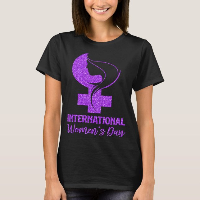 Camiseta Girls - Símbolo Internacional das Mulheres Dia 8 d (Frente)