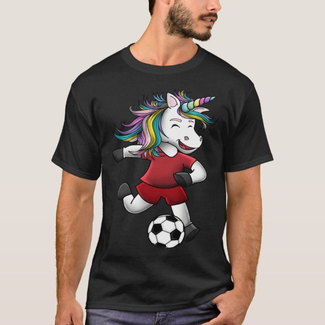 Camiseta Girls Soccer  Unicorn Love  Magical Team (Frente)