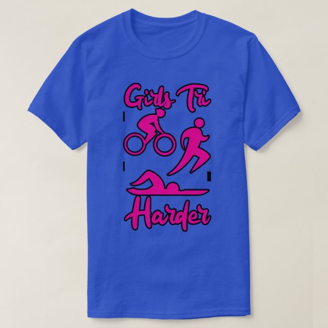 Camiseta Girls Tri Harder 4 (Frente do Design)