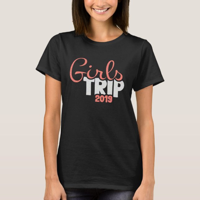 Camiseta GIRLS TRIP 2019  Weekend Holiday (Frente)