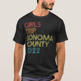Camiseta Girls Trip 2022, Contorno de Férias do Condado de