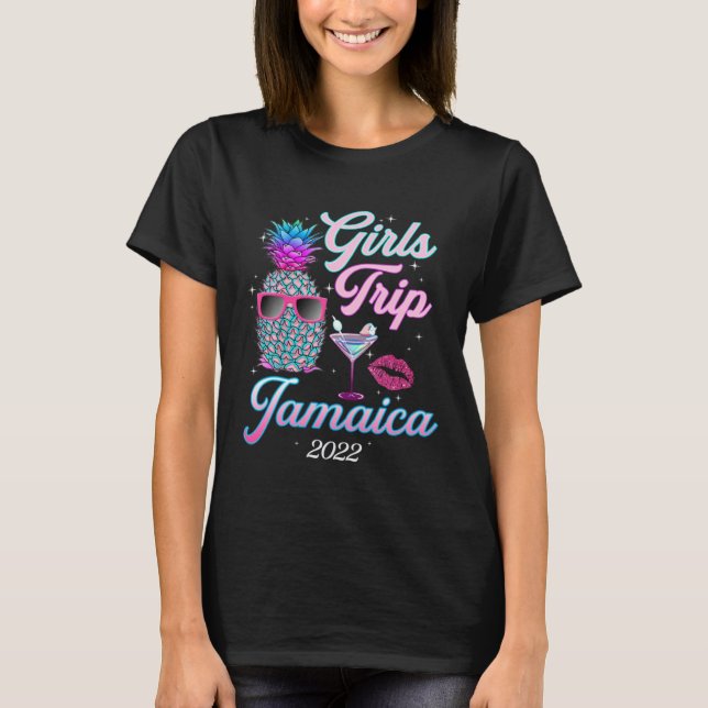Camiseta Girls Trip 2022 Tshirts For Women Jamaica Bachelor (Frente)
