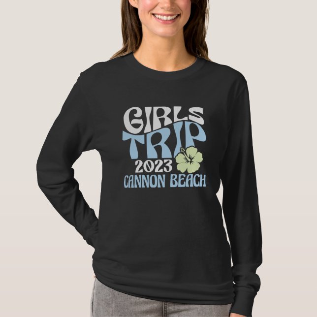 Camiseta Girls Trip 2023 Cannon Beach Beach Destination Ret (Frente)