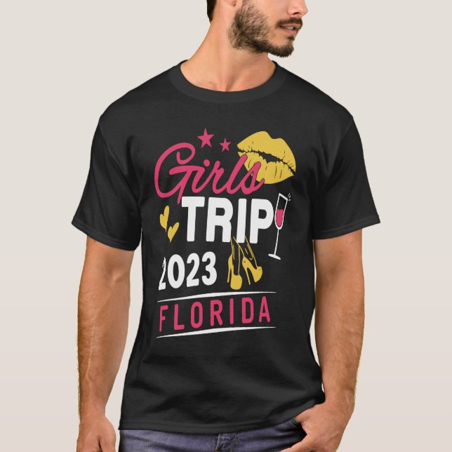 Camiseta Girls Trip 2023 Florida Weekend Travel Group Match (Frente)