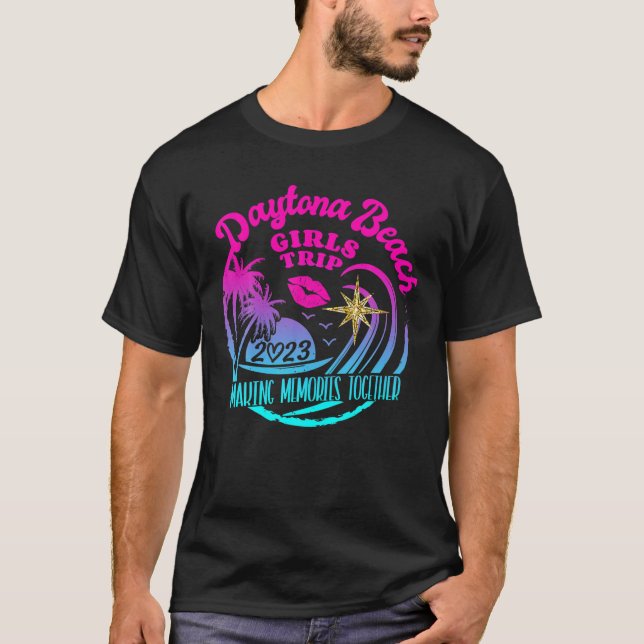 Camiseta Girls Trip Daytona Beach 2023 Shirt Weekend Birthd (Frente)