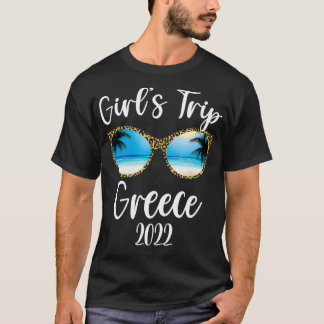 Camiseta Girls Trip Grécia 2022 Beach Sunglass primavera su