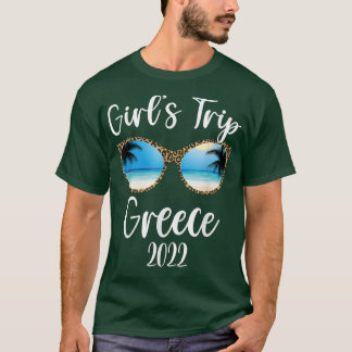 Camiseta Girls Trip Grécia 2022 Beach Sunglass primavera su