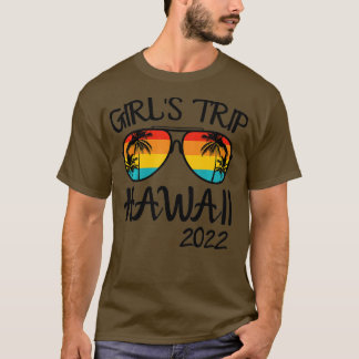 Camiseta Girls Trip Hawaii 2022 Sunglass Férias de Verão