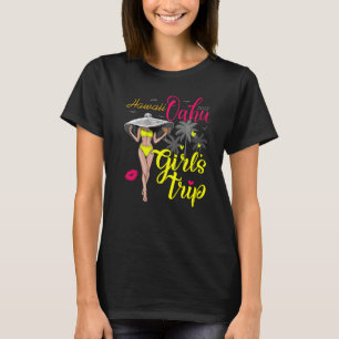 Camiseta Girls Trip Hawaii Oahu 2022 For Women Weekend Birt