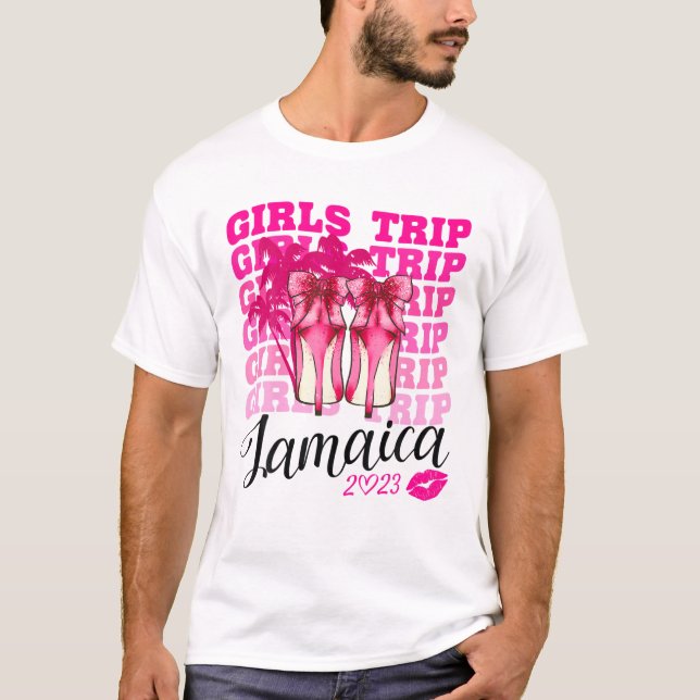 Camiseta Girls Trip Jamaica 2023 For Womens Weekend, Birthd (Frente)